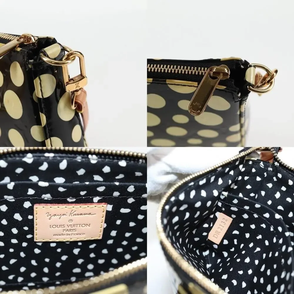 Louis Vuitton Monogram Vernis Yayoi Kusama Pochette Accessoires Pouch Black
